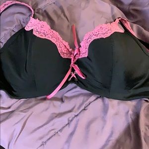 Black Corset Style Fredericks of Hollywood Bra 38D